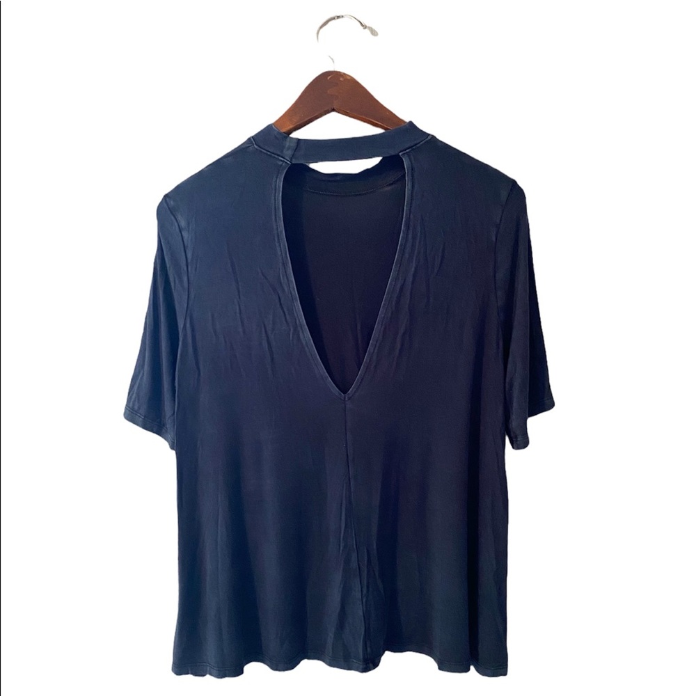 Soft and sexy open back blouse